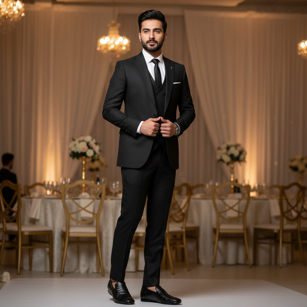 Sleek Black Formal Premium Handmade Loafer