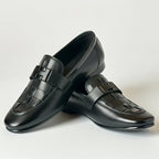 Premium H Buckle Black Formal Loafer