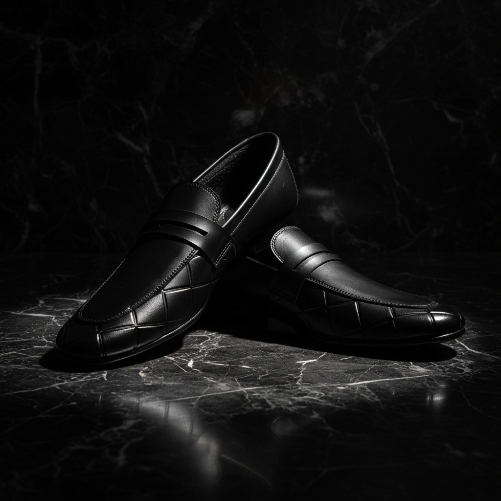 Sleek Black Formal Premium Handmade Loafer